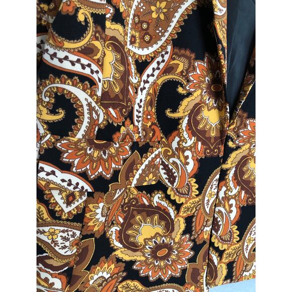 Soho Apparel LTD. Open Front Jacket Women's Medium Floral Paisley NEW - Picture 3 of 9